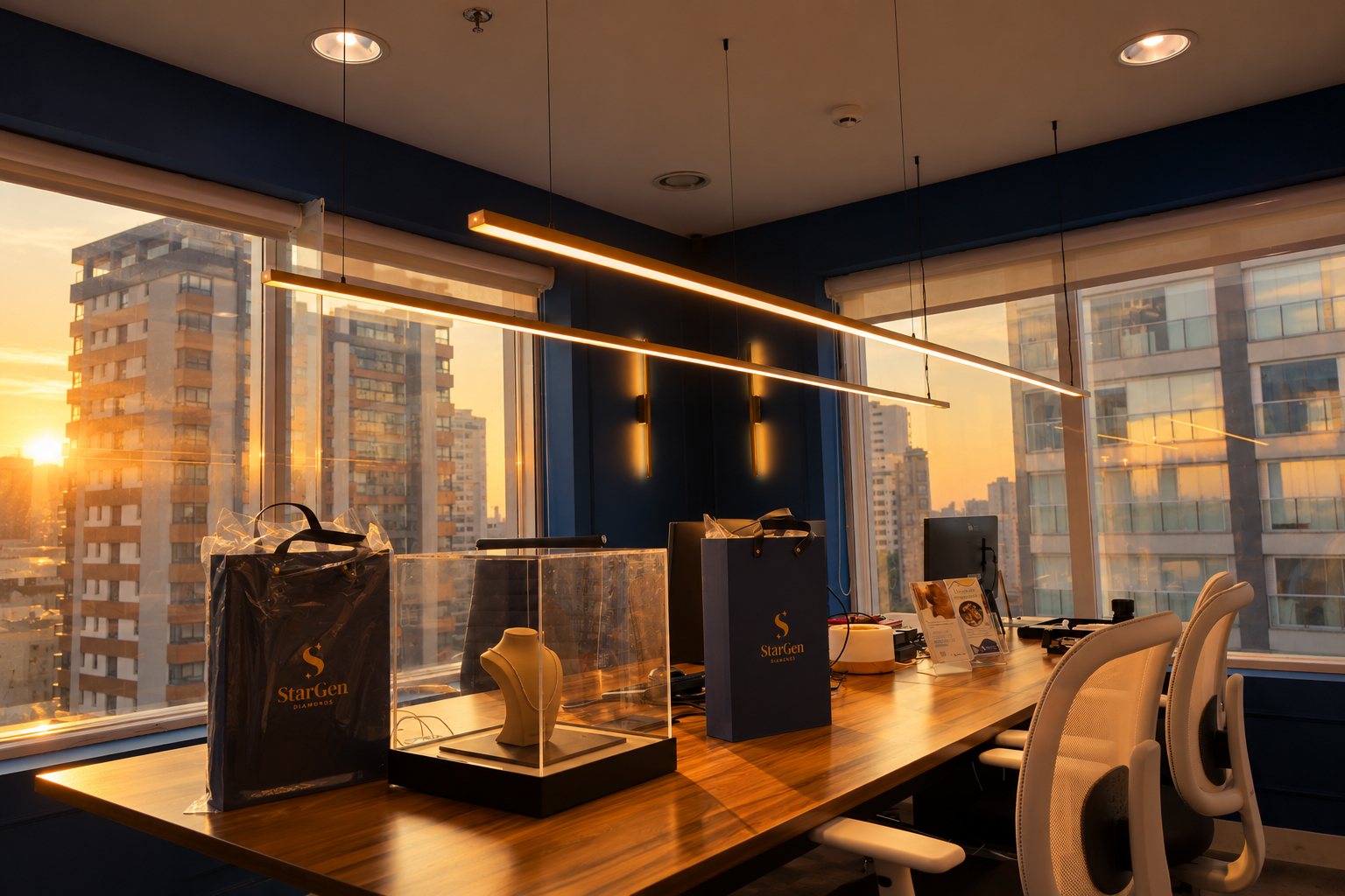 The StarGen office in São Paulo at sunset